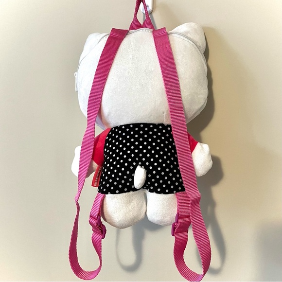 Hello Kitty Plush Polka-Dot Backpack - Picture 3 of 7